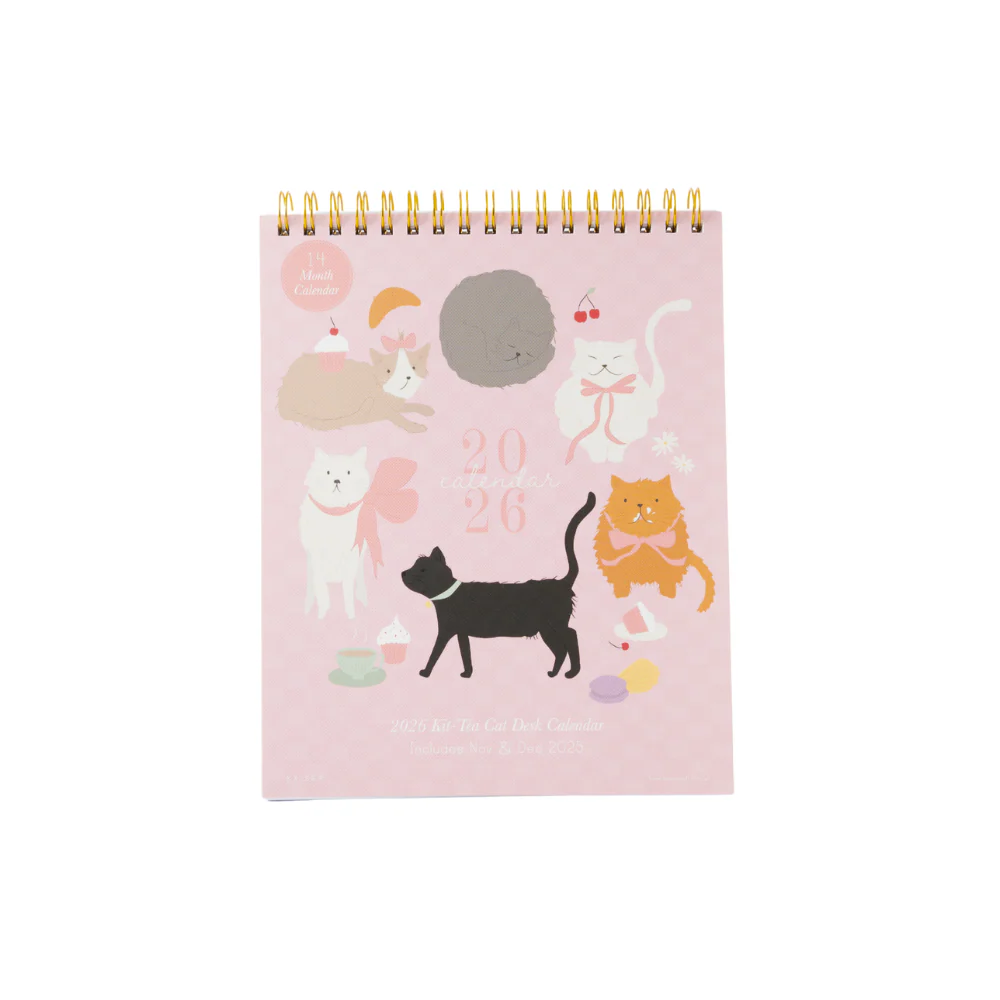 2026 Desk Calendar - Kit-Tea Cat