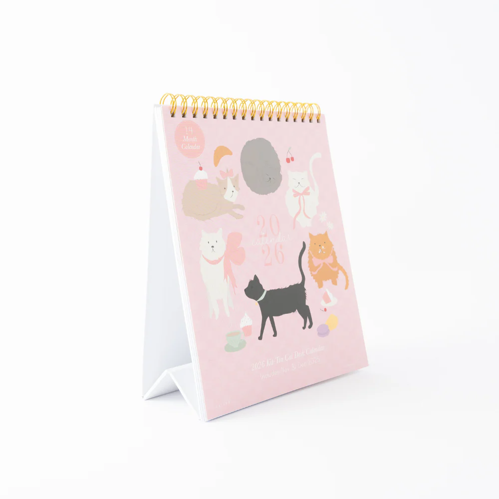 2026 Desk Calendar - Kit-Tea Cat - Image 4