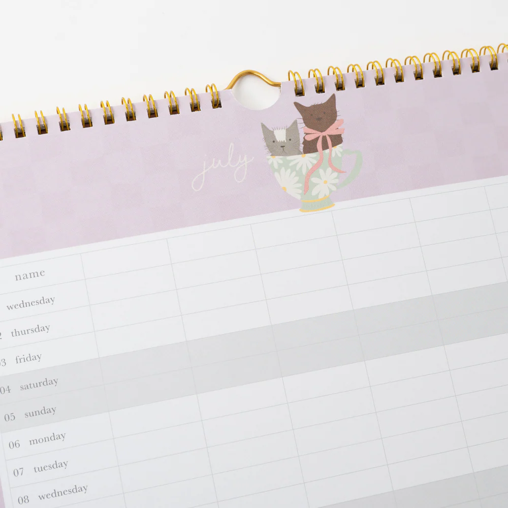 2026 Family Calendar - Kit-Tea Cat - Image 4