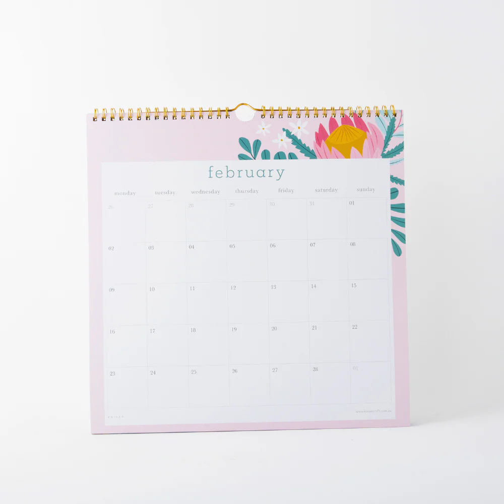 2026 Square Spiral Calendar - Indigo - Image 2