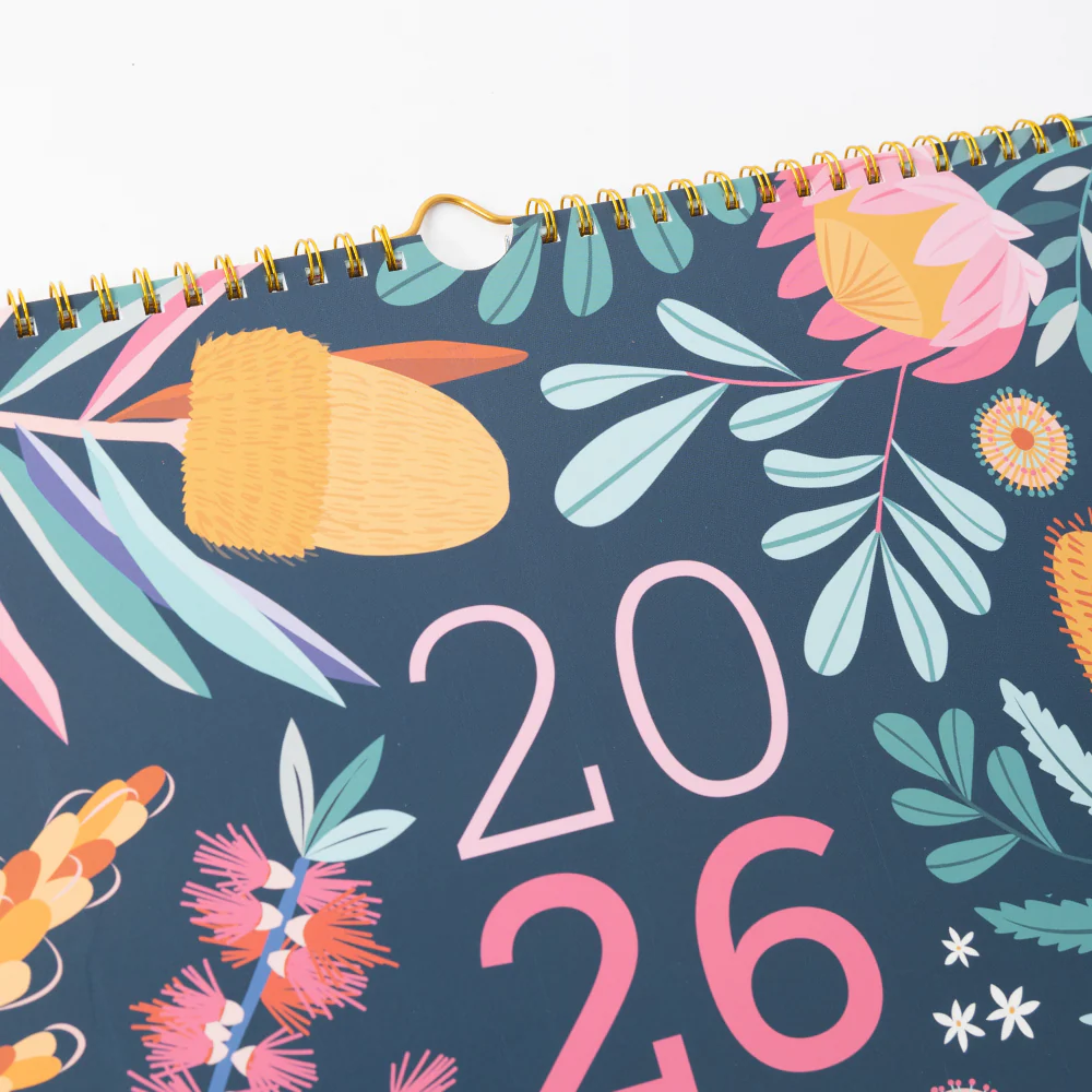 2026 Square Spiral Calendar - Indigo - Image 4