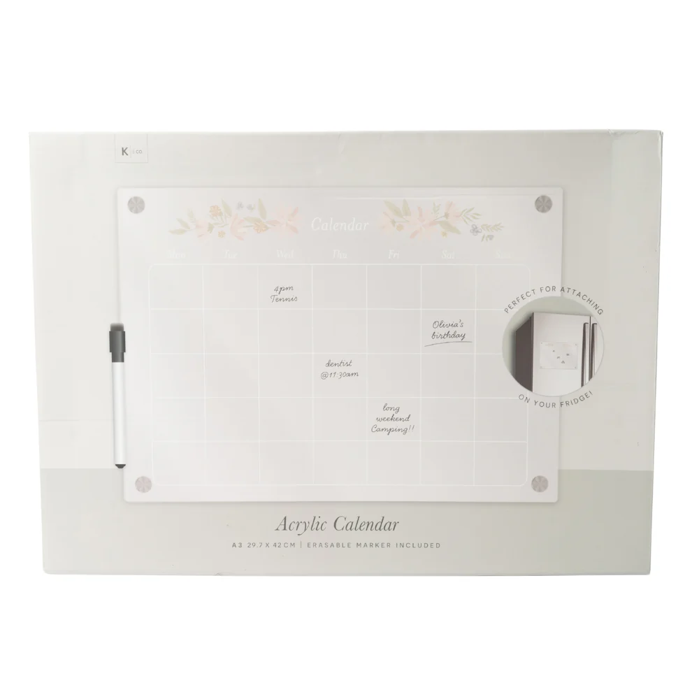 A3 Acrylic Weekly/Family Fridge Calendar - Image 3