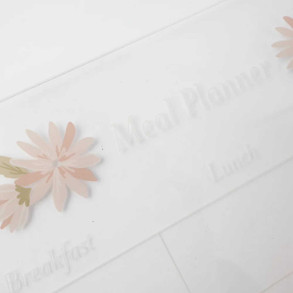 A3 Acrylic Weekly/Family Fridge Meal Planner - Image 2