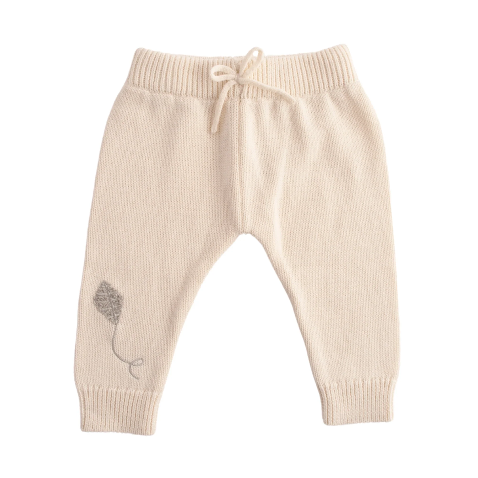 Baby Knit Jogger - CREAM Size 6-12M