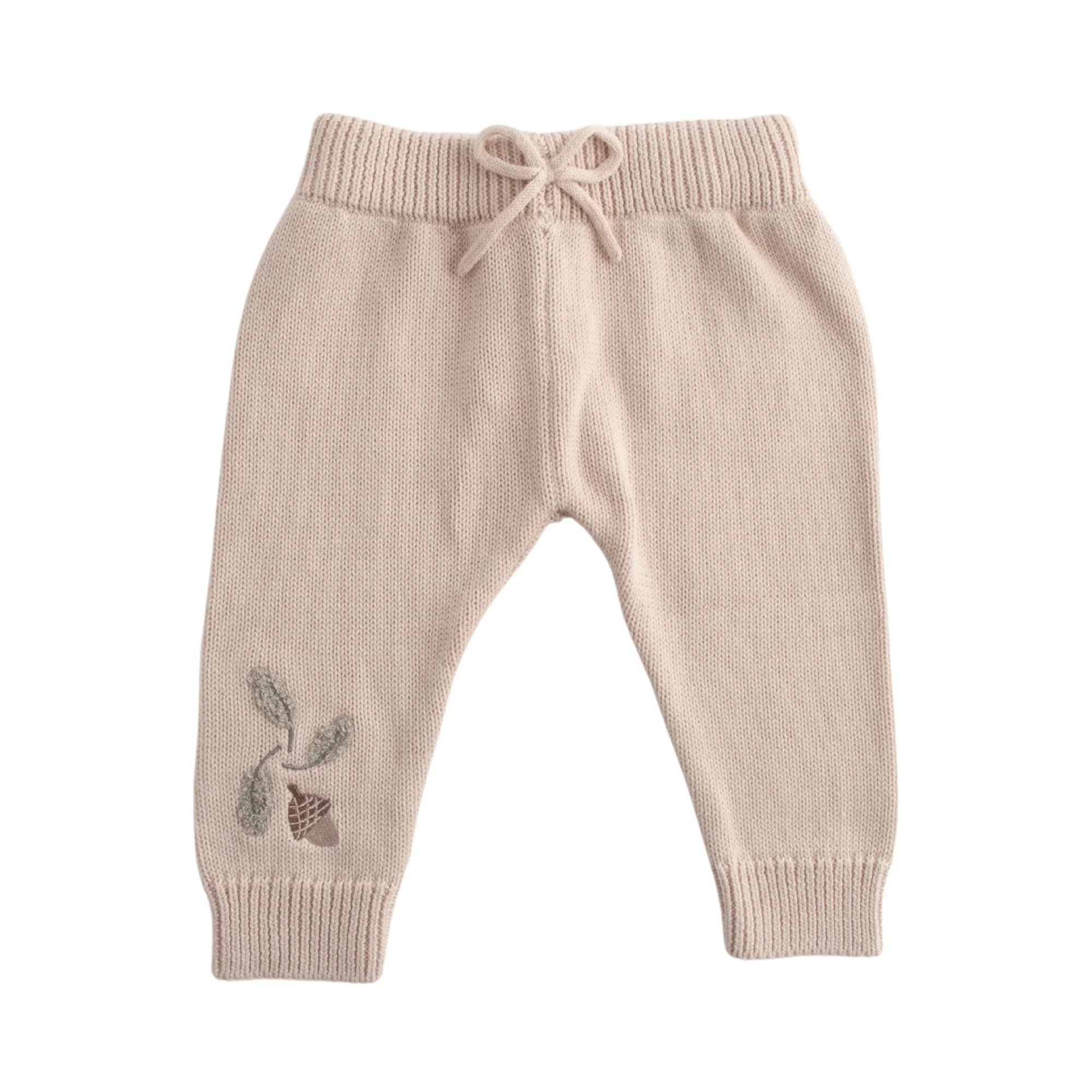 Baby Knit Jogger - OATMEAL Size 6-12M