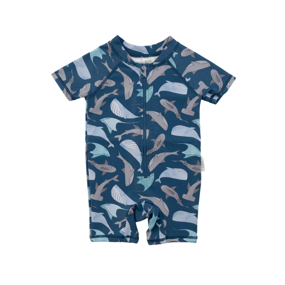 Baby Swim Short Sleeve All in One 6-12m - UNDER THE SEA