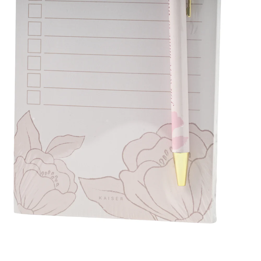 Belle Collection List Notepad with Pen - ROSE - Image 2