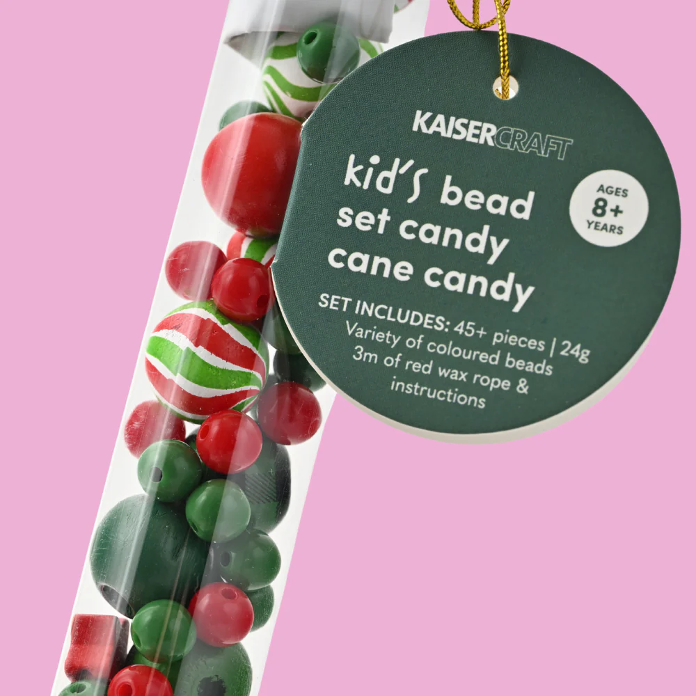 Christmas Bead Set Candy Cane - Candy Necklace/Bracelet - Image 3