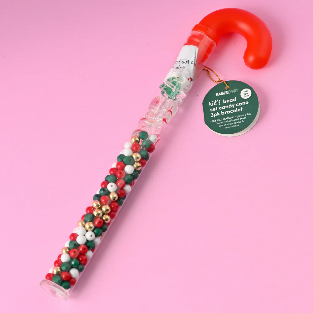 Christmas Bead Set Candy Cane - 3 Pack Bracelet - Image 2