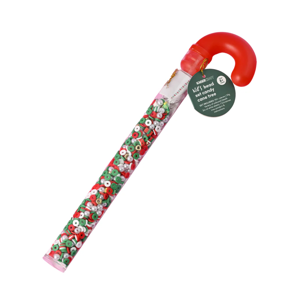 Christmas Kid's Bead Set Candy Cane - Tree Necklace/Bracelet