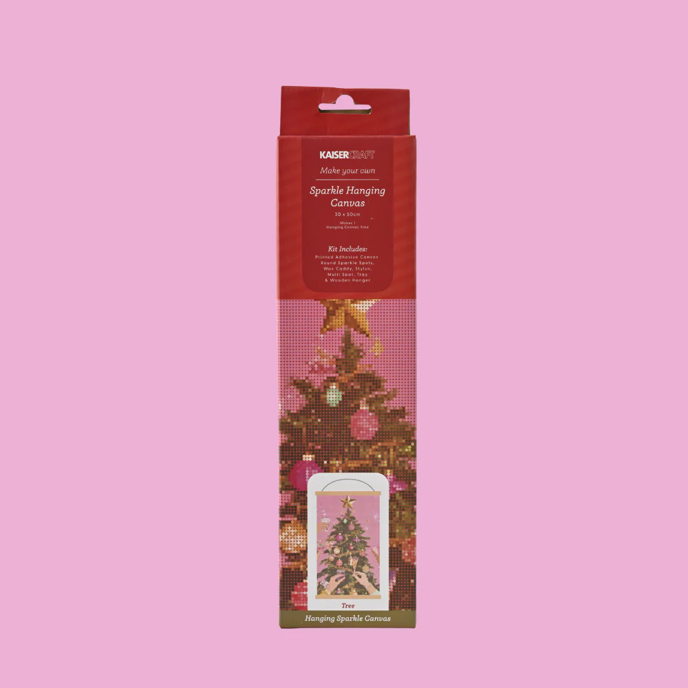 Christmas Sparkle Hanging Canvas 30x50cm - Tree - Image 2