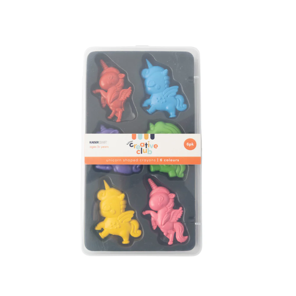 Kaiser Creative Club - Kids Shaped Crayons 6pk - UNICORN - Image 3