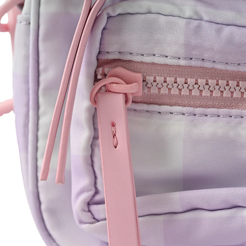 Gelato Series Crossbody Camera Bag -  PASTEL GINGHAM - Image 3