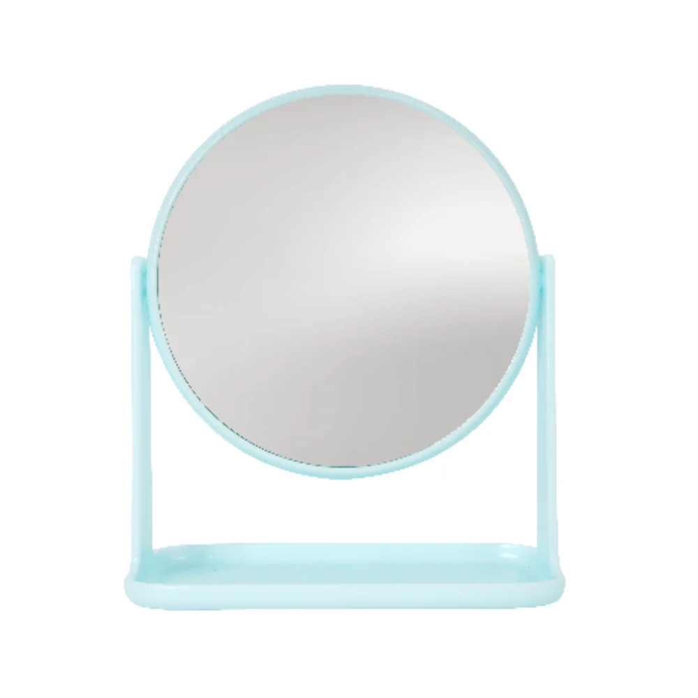 Gelato Series Makeup Mirror with Tray Round - SKY