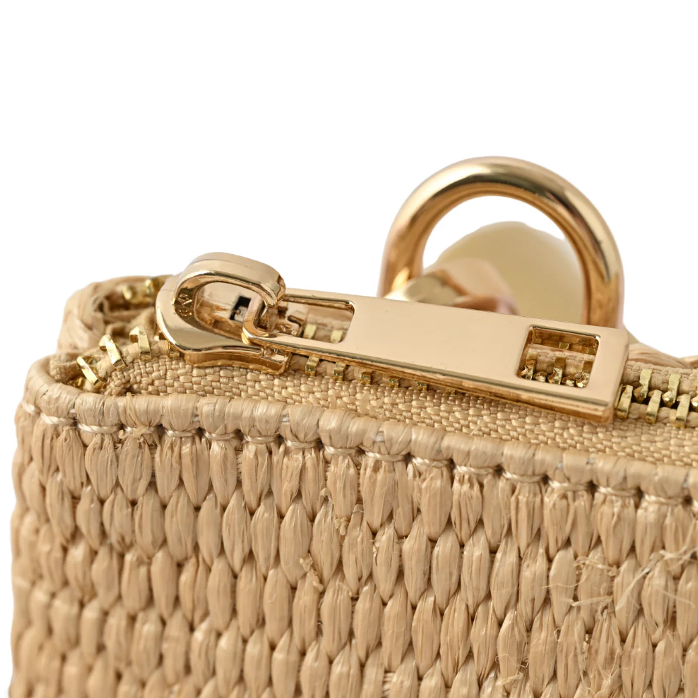 Gelato Series Straw Crossbody Bag -  NATURAL - Image 2
