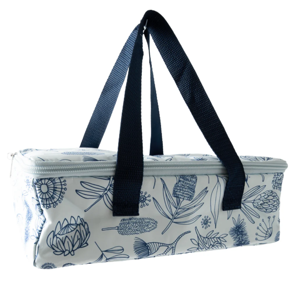 Indigo Series Zip Around Flat Lunch Bag - NATIVE SKETCH - Image 3