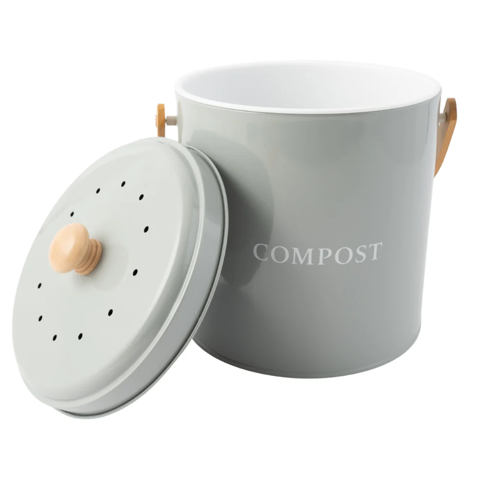 K&Co. Blossom series Compost Bin 5L - SAGE - Image 2