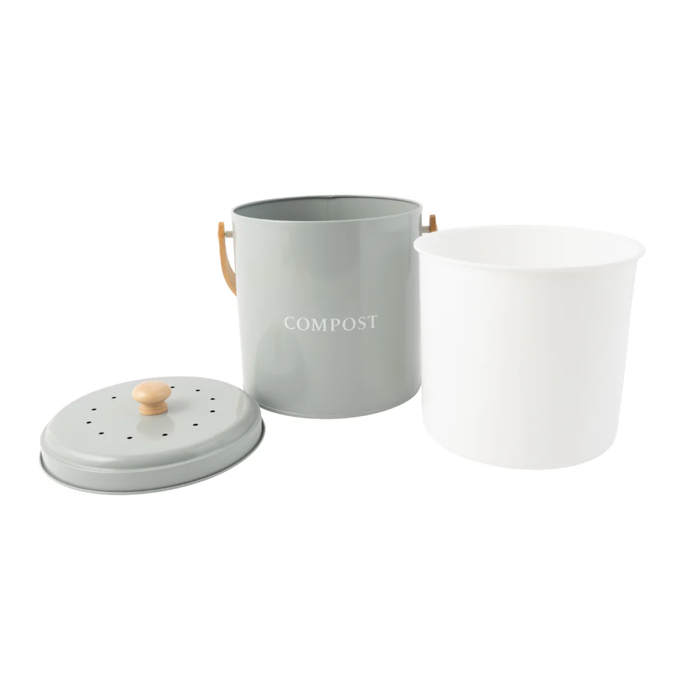 K&Co. Blossom series Compost Bin 5L - SAGE - Image 3