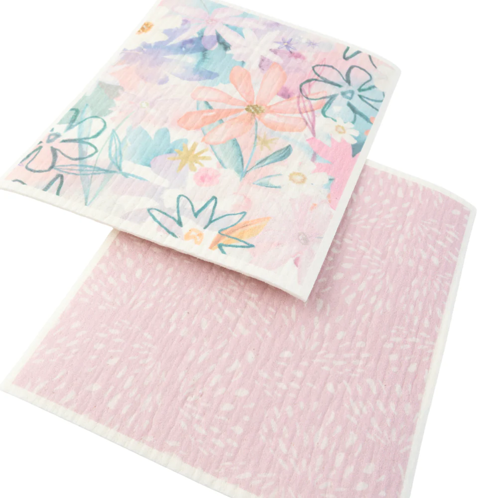 K&Co. Plumberry series Sponge Cloth 2pk - PLUMBERRY - Image 2