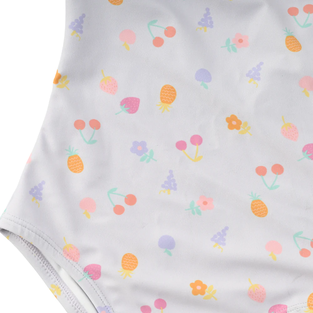 Kids Ruffle Swim Suit - LILAC FRUIT - Image 2