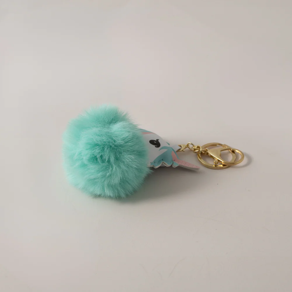 Keychain Pom Pom Buddy - UNICORN GREEN - Image 2