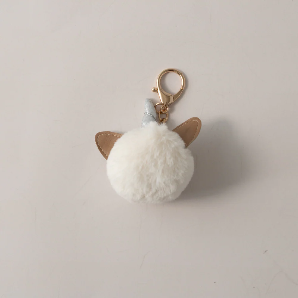 Keychain Pom Pom - UNICORN CAT