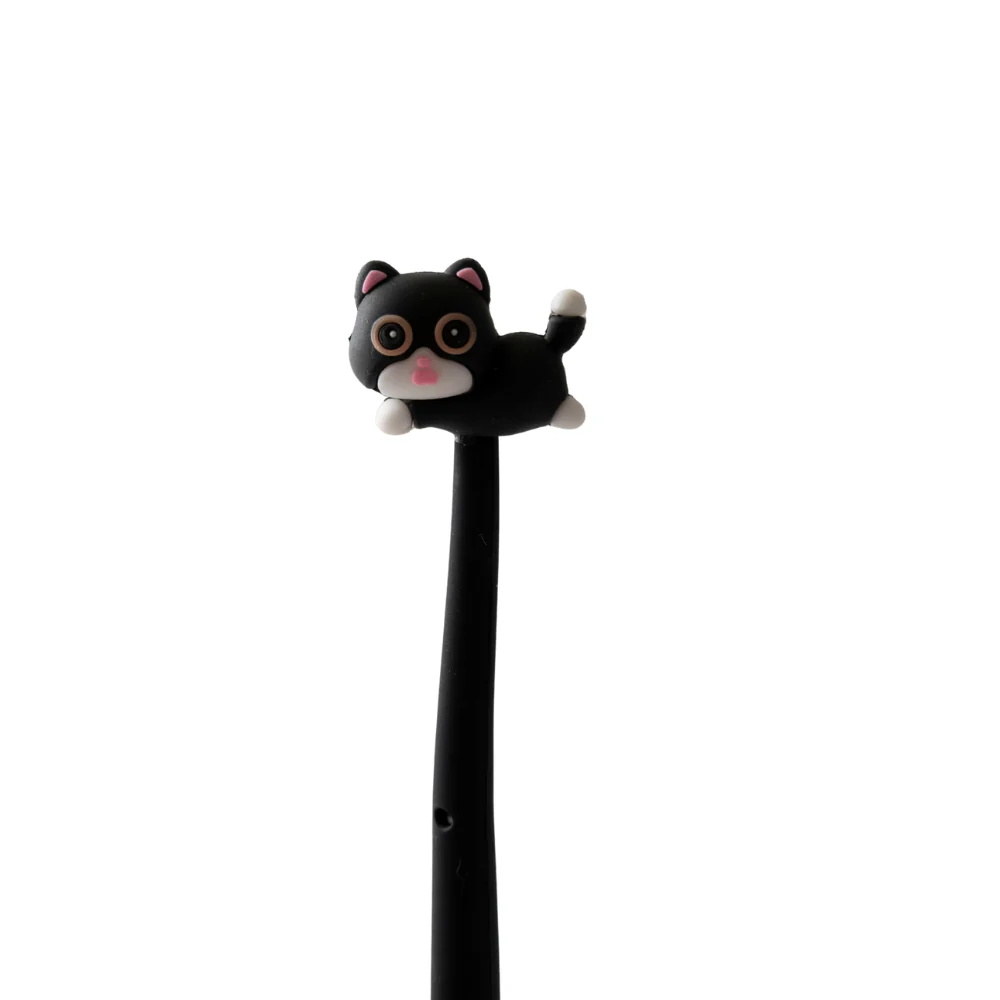 Kaiser Creative Club - Kids Novelty Pen - BENDY CAT BLACK - Image 2