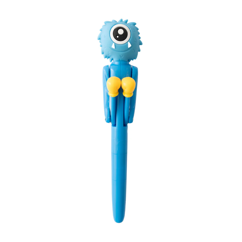 Kaiser Creative Club - Kids Novelty Pen - BOXING MONSTER CYAN