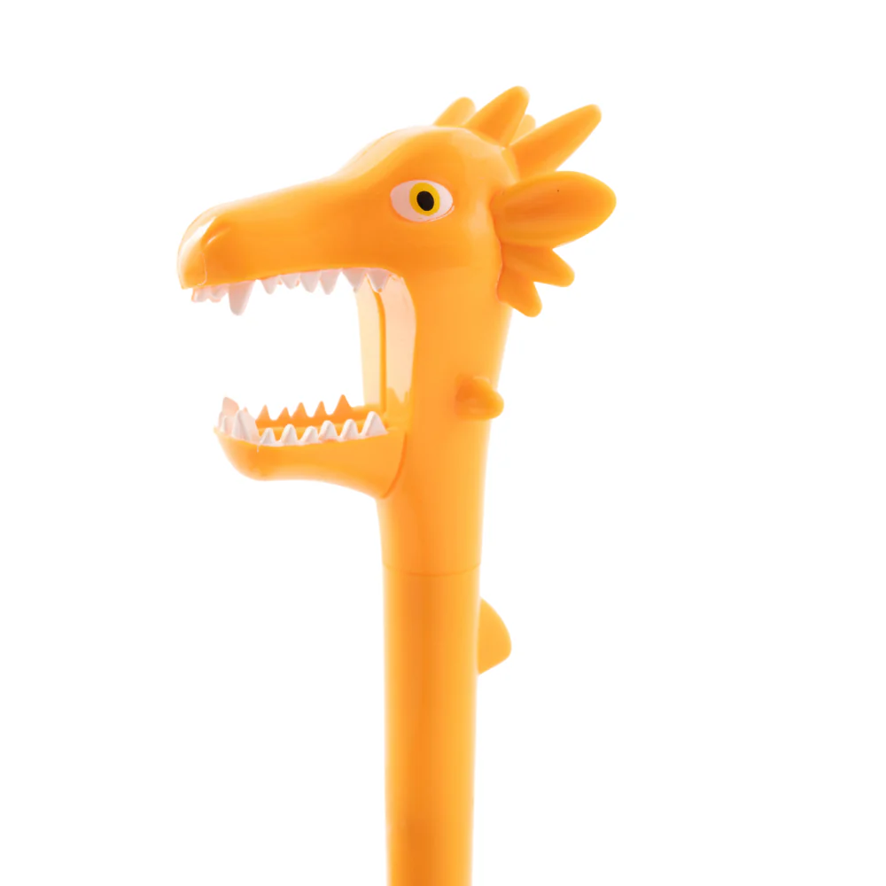 Kaiser Creative Club - Kids Novelty Pen - DRAGON CHOMP ORANGE - Image 2