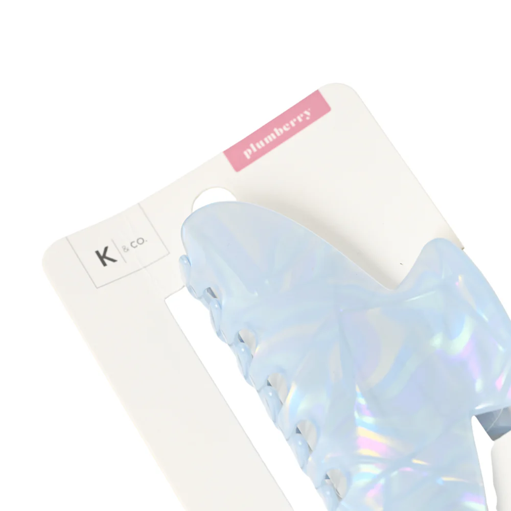 Plumberry Series Acrylic Hair Claw Clip - BLUE PEARL - Image 2