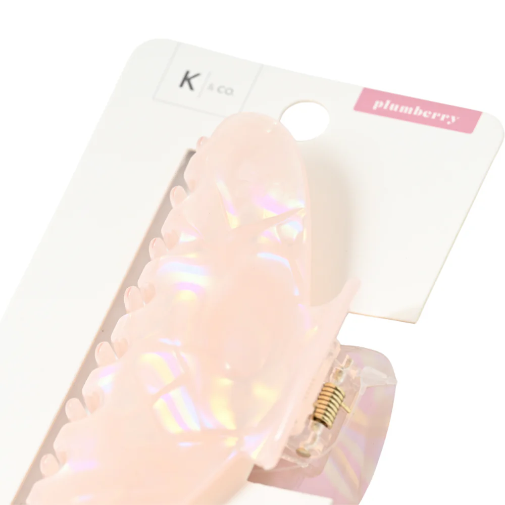 Plumberry Series Acrylic Hair Claw Clip - PINK PEARL - Image 2