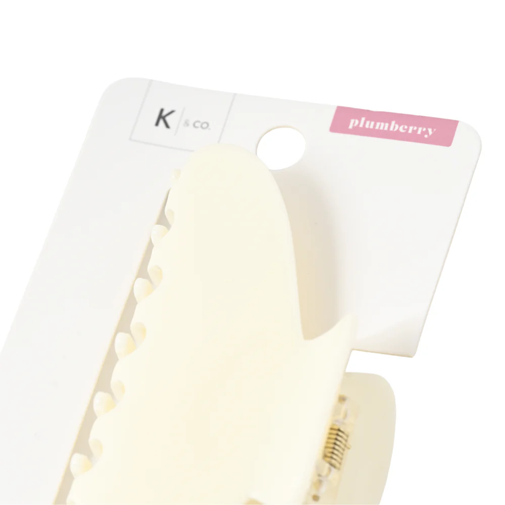 Plumberry Series Acrylic Hair Claw Clip - WHITE - Image 2