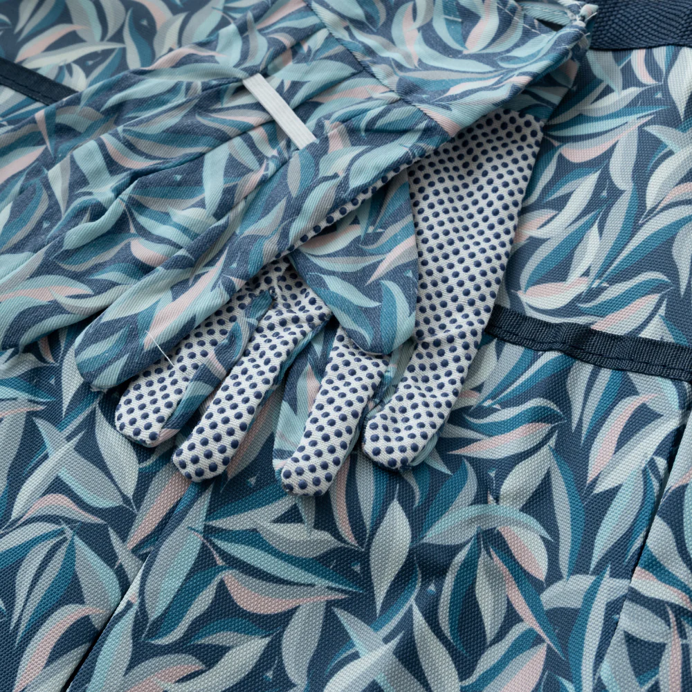 Plumberry Series Gardening Gloves & Apron Set - NAVY EUCALYPTUS - Image 2
