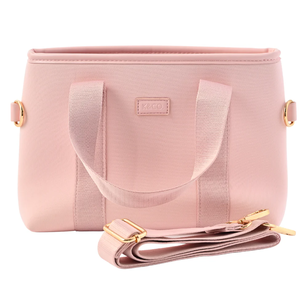 Soleil Series Neoprene Tote Bag Mini - LIGHT PINK - Image 2