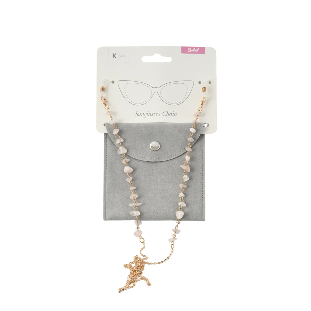 Soleil Series Sunglass Chain - PINK BEADS