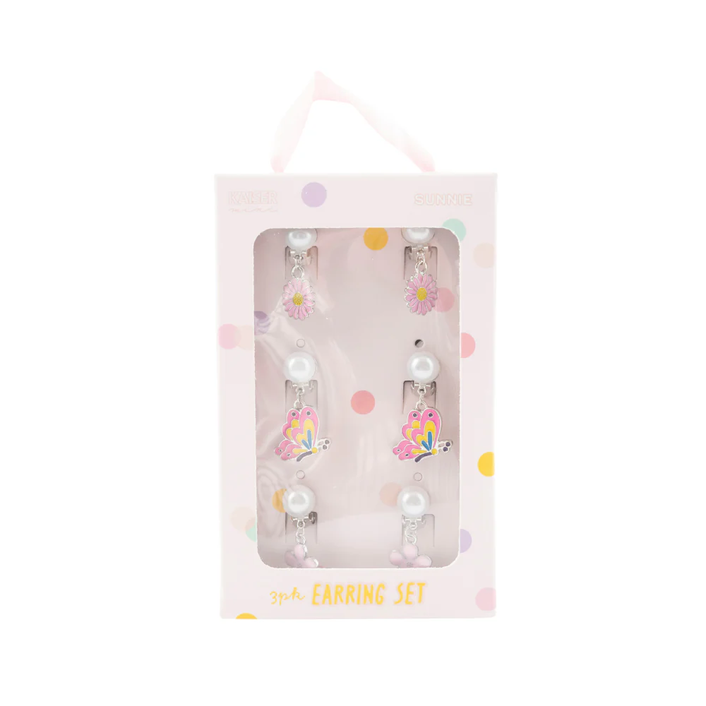 Sunnie Series Earring Set 3pk - FLORAL PEARL - Image 2