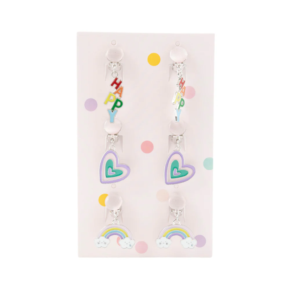 Sunnie Series Earring Set 3pk - HAPPY