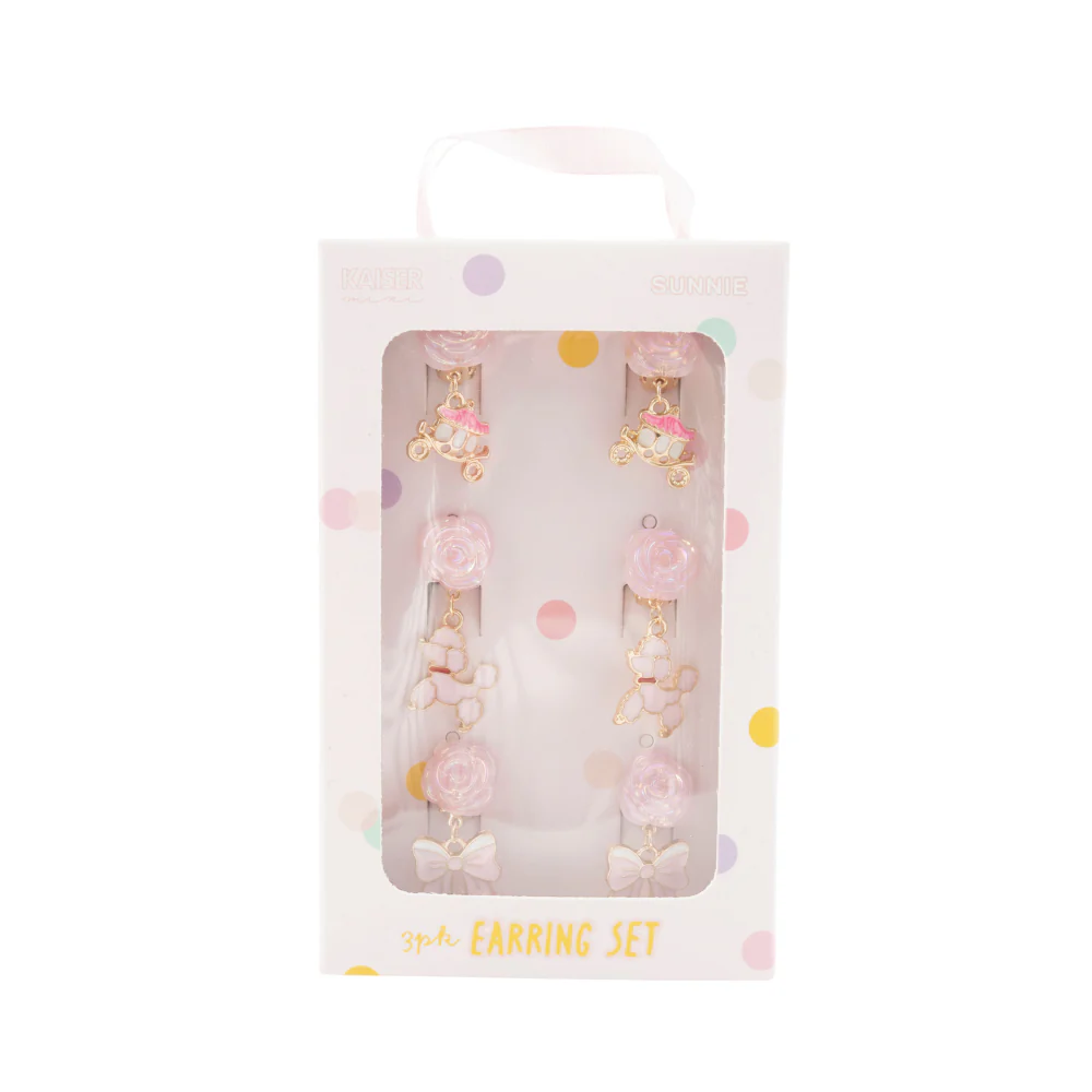 Sunnie Series Earring Set 3pk - ROSE - Image 3