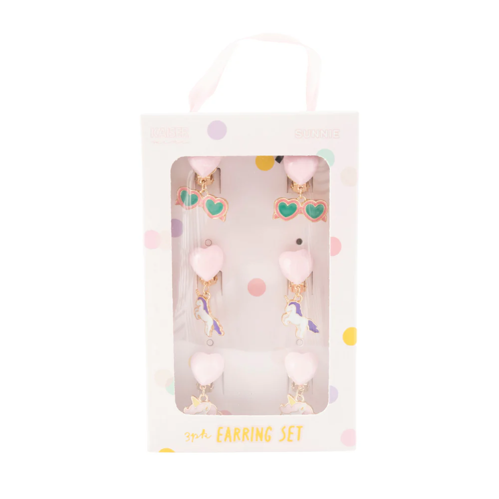 Sunnie Series Earring Set 3pk - UNICORN HEART - Image 3