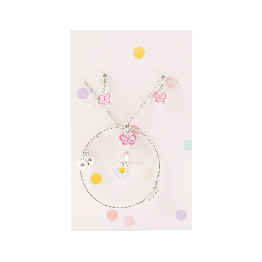 Sunnie Series Jewellery Gift Set - BUTTERFLY SILVER