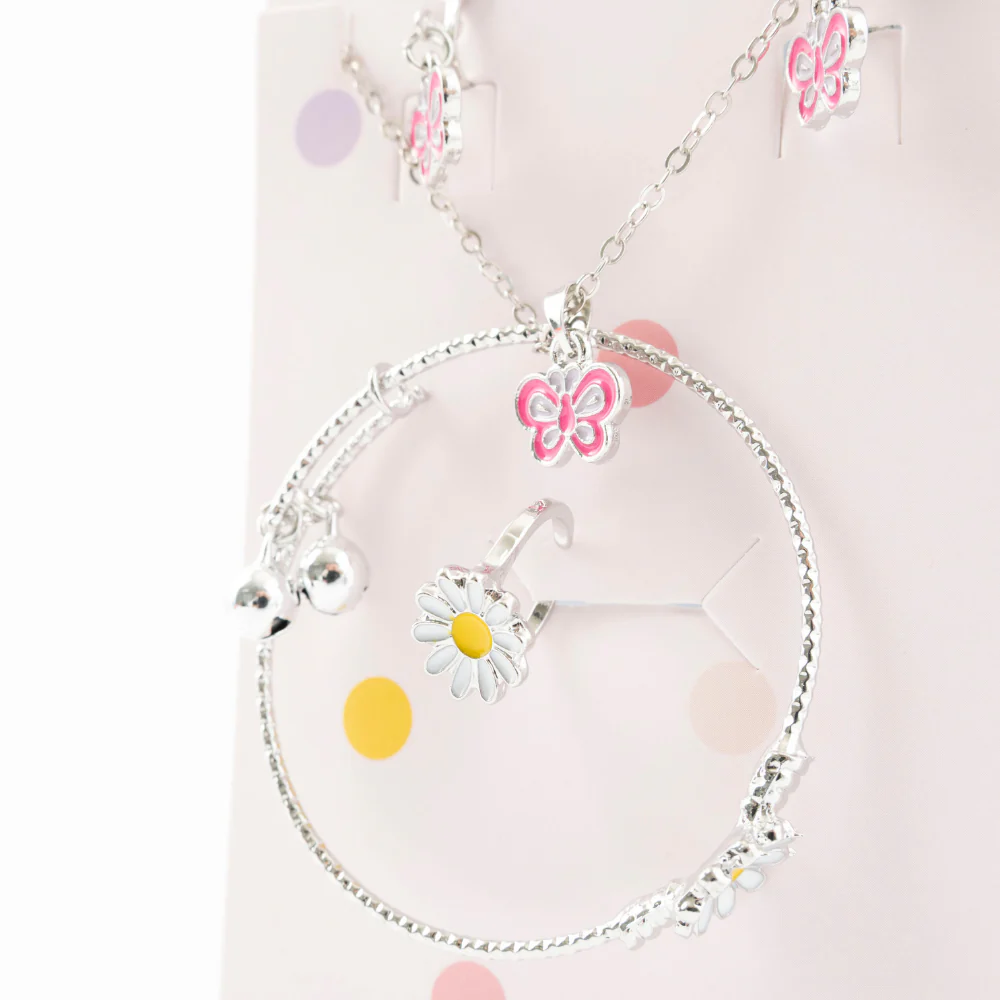 Sunnie Series Jewellery Gift Set - BUTTERFLY SILVER - Image 2