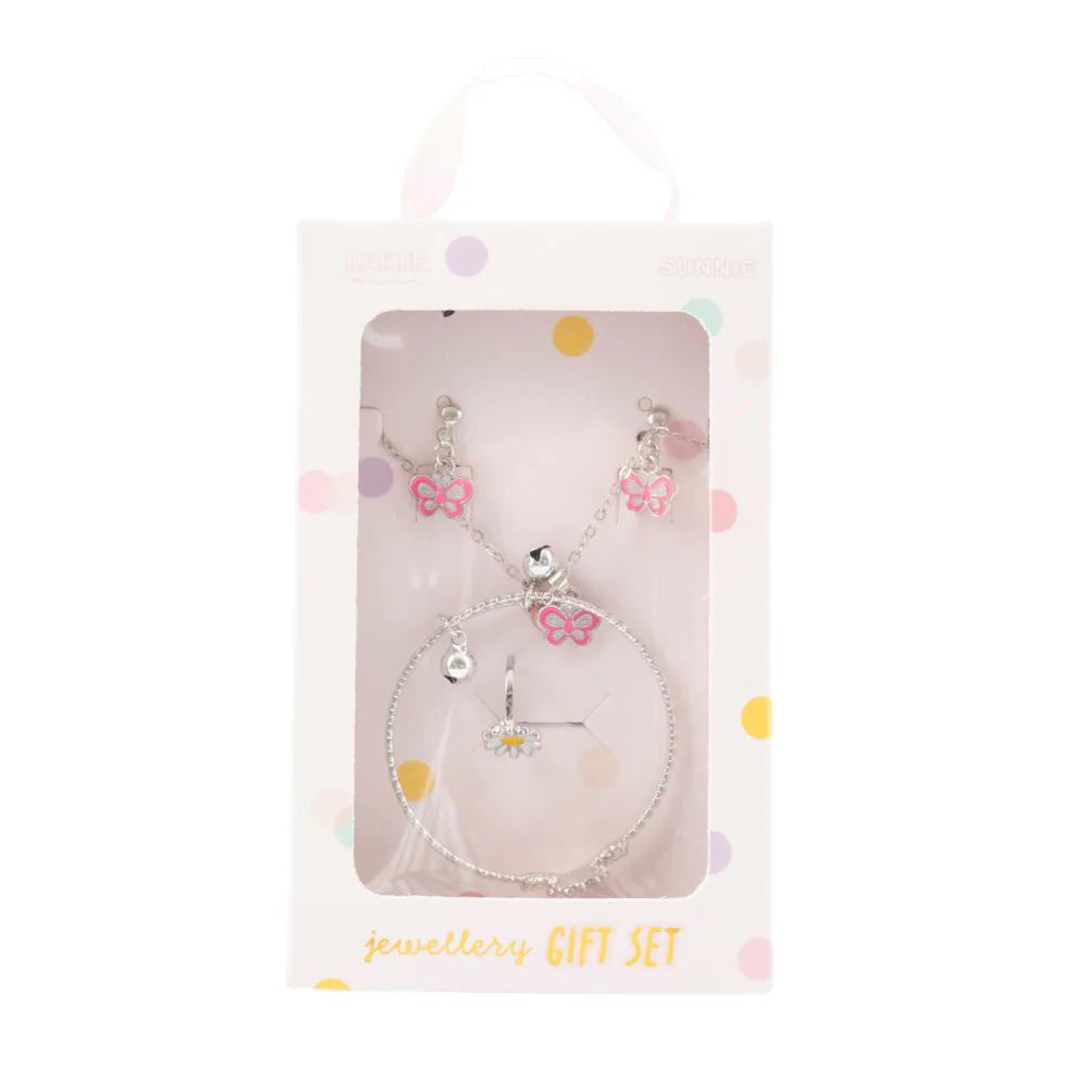 Sunnie Series Jewellery Gift Set - BUTTERFLY SILVER - Image 3