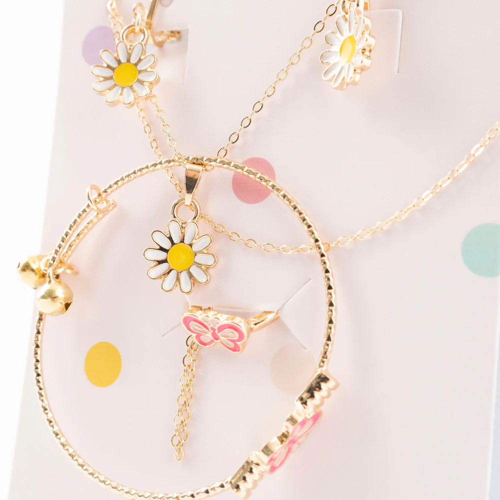 Sunnie Series Jewellery Gift Set - DAISY GOLD - Image 2