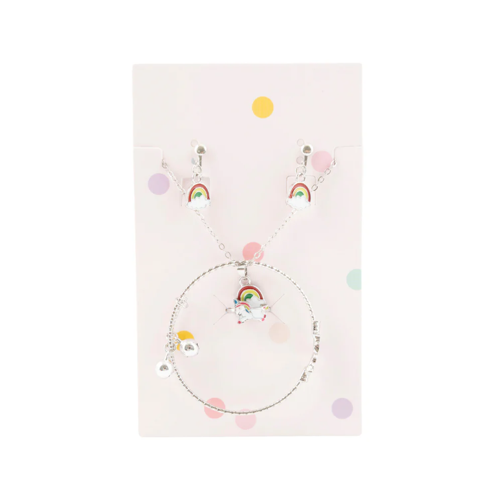 Sunnie Series Jewellery Gift Set - RAINBOW SILVER