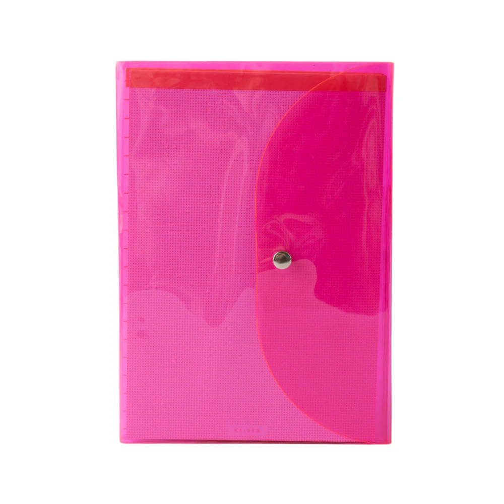 Vivid Collection A5 3pk Notebook Set with Clear Cover - PINK - Image 2