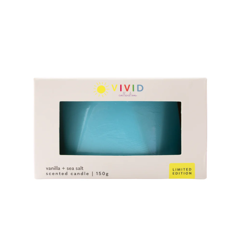 Vivid Collection Ceramic Candle 150g - BLUE - Image 2