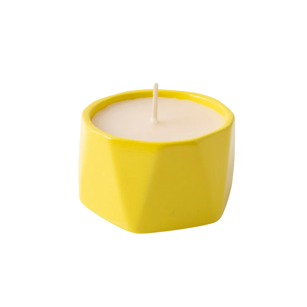 Vivid Collection Ceramic Candle 150g - YELLOW