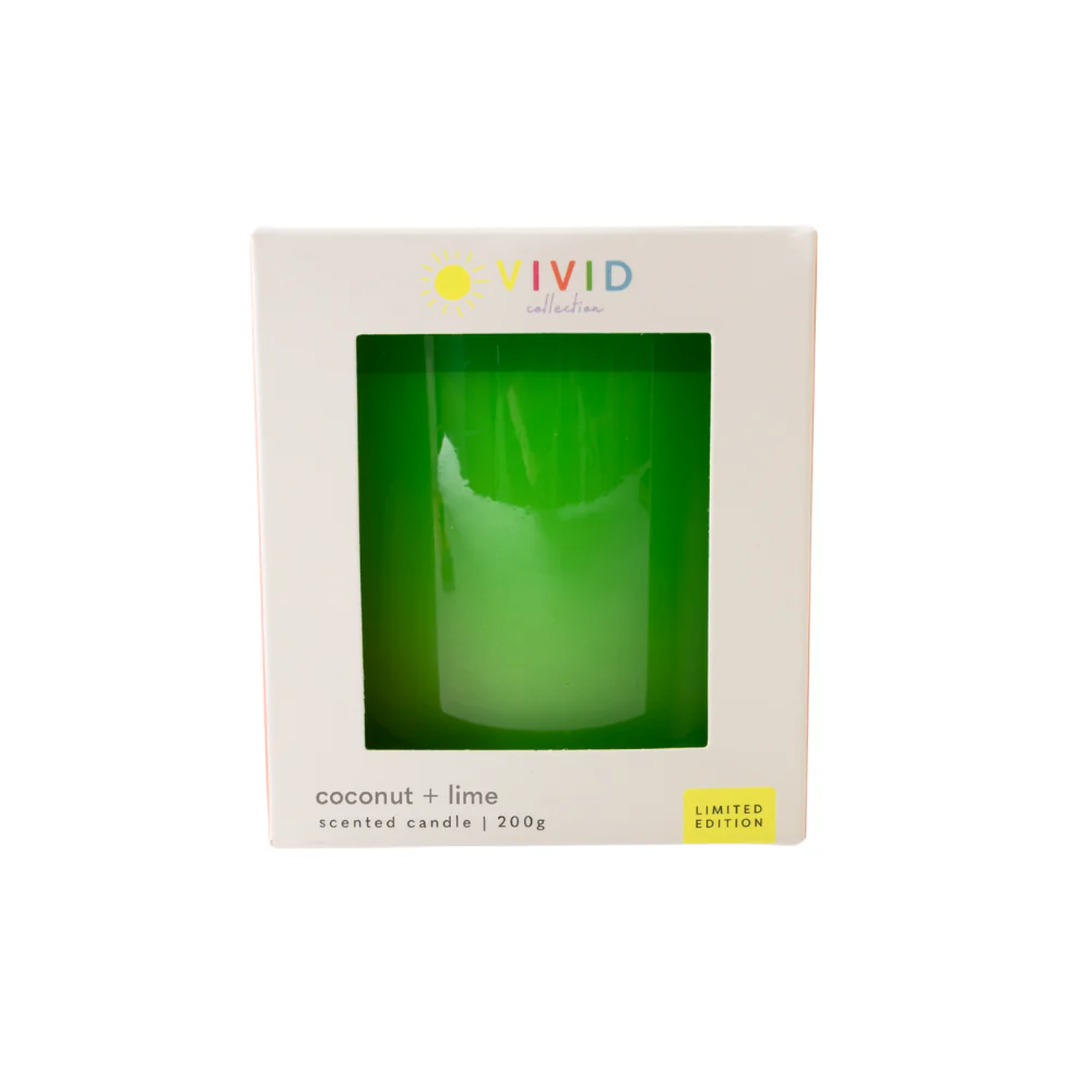 Vivid Collection Glass Candle 200g - GREEN - Image 2
