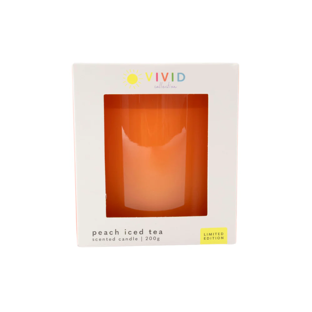 Vivid Collection Glass Candle 200g - ORANGE - Image 2