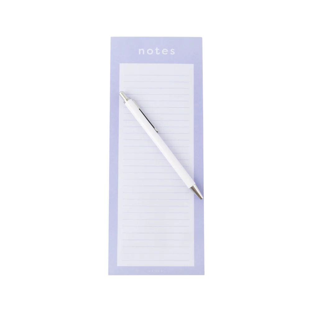 Vivid Collection List Notepad with Pen - PURPLE